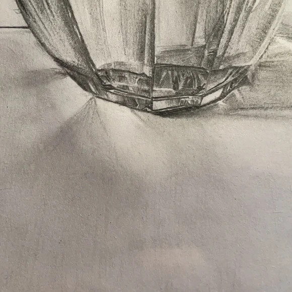 Signed Pencil Still Life Drawing